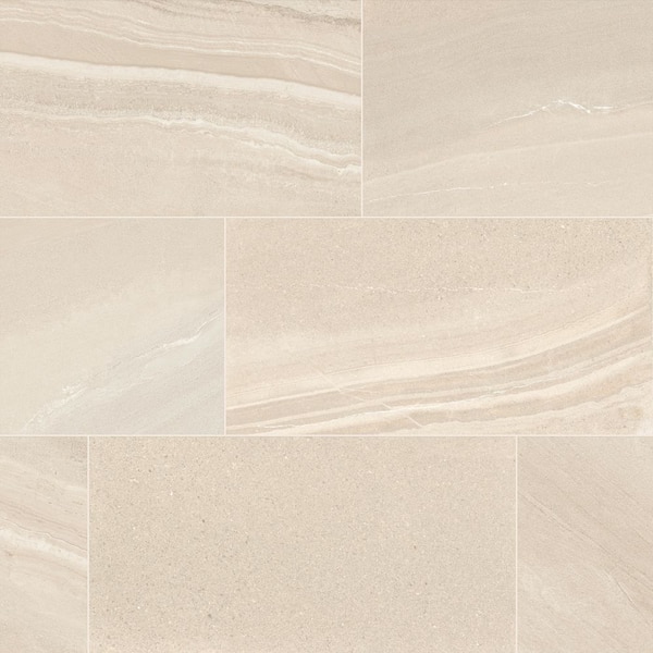 Seville Beige 12 in. x 24 in. Matte Rectified Porcelain Floor and Wall Tile (13.3 sq. ft./Case)