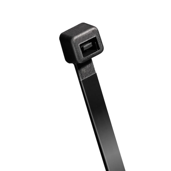 14 in. Extreme Heat and Cold Resistant UL21 Listed Cable Zip Ties (50-Pack) UV (Black)