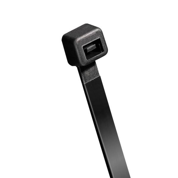 100-Pack 8-inch UV Resistant Zip Ties - 120 Lb Tensile Strength Black Cable Ties