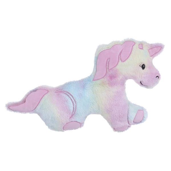 EVERYTHING KIDS Bubble Gum Scented Rainbow Unicorn Super Soft Plush Pillow  8672726P - The Home Depot