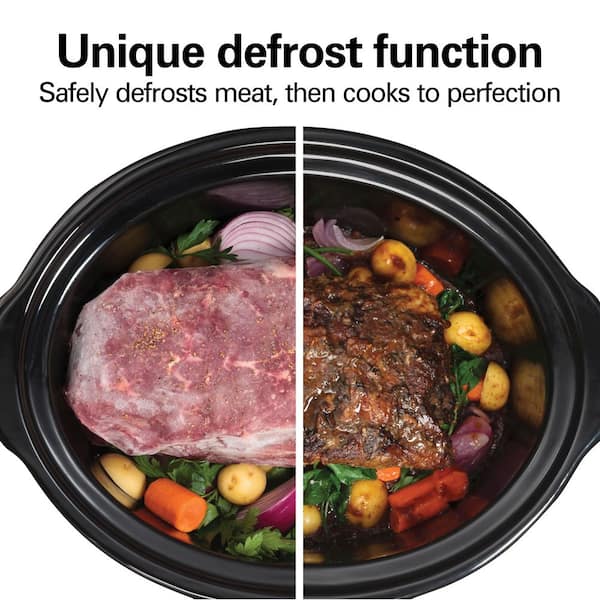 HAMILTON BEACH 電気式タジン鍋 黒 Hamilton Beach Ready, Set, Dinner 6 qt. Black Slow Cooker with