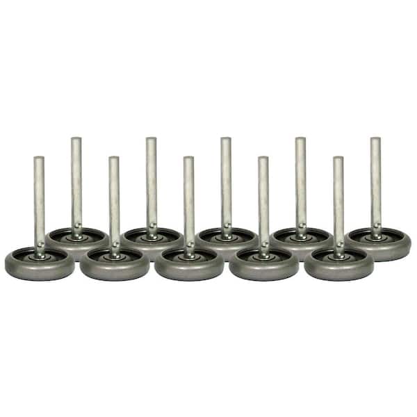 IDEAL SECURITY 3 in. Steel Wheels with 10 Ball-Bearings and 4 in. Stem (10-Pack)