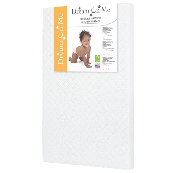 Dream on me portable hotsell foam mattress