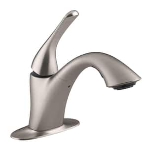 Mistos Single-Handle Pull-Out Laundry Utility Faucet in Vibrant Stainless