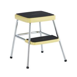 2-Step Stylaire Retro Step Stool in Yellow (1-Pack)