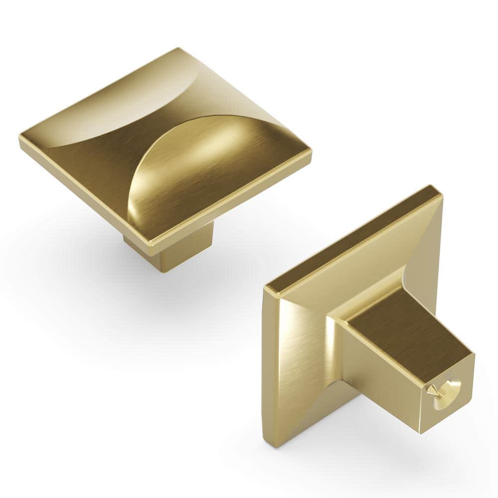 Crest Collection Knob 1-1/4 in. Satin Champagne Bronze Square Cabinet Knob price history on PriceWatchPro