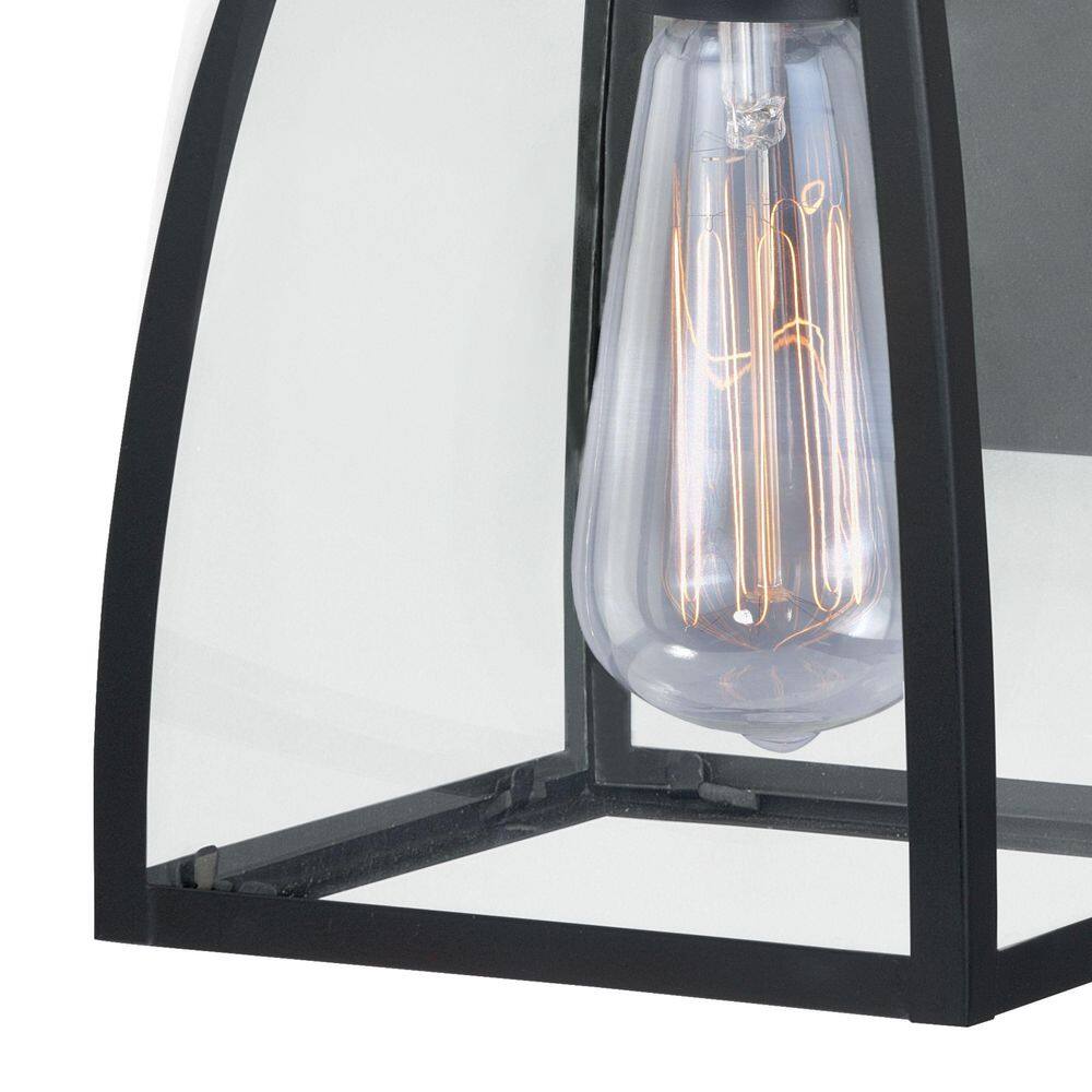 Granville Bronze and Clear Glass Outdoor Wall Lantern