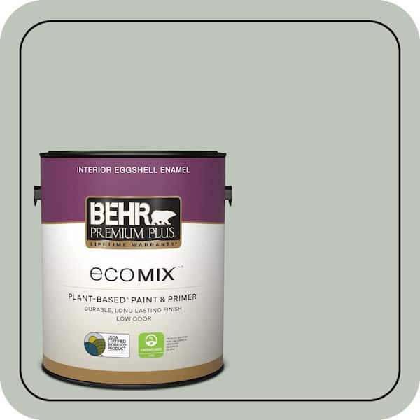 1 gal. #700E-3 Contemplation Eggshell Enamel EcoMix Plant-Based Interior Paint & Primer