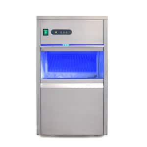 44 lb. Freestanding Automatic Ice Maker in Stainless Steel