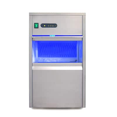 44 lb. Freestanding Automatic Ice Maker in Stainless Steel