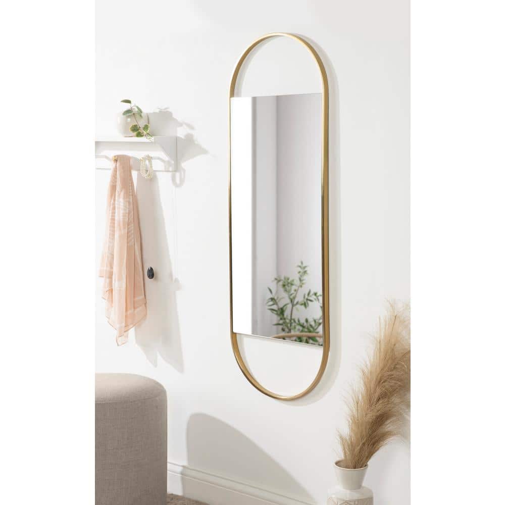 Gold Capsule Full Length Iron Wall Mirror