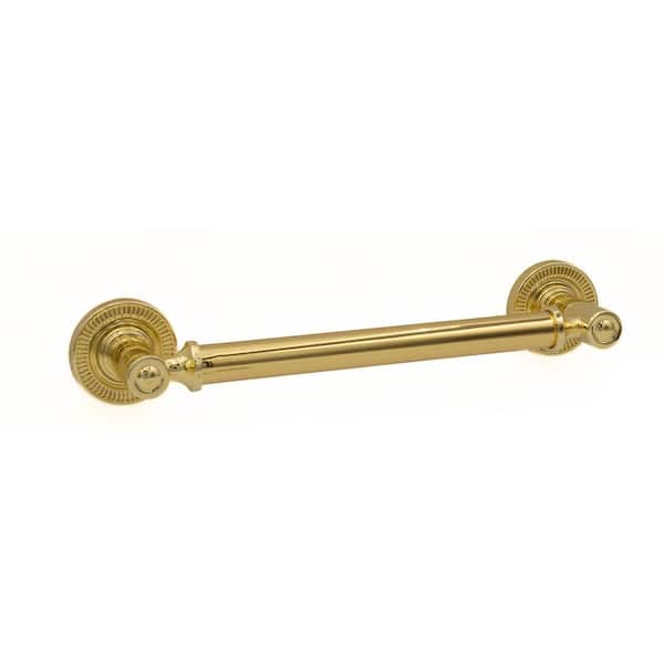 Minted 5 in. (127 mm) Center-to-Center Traditional Polished Gold Bar Drawer Pull