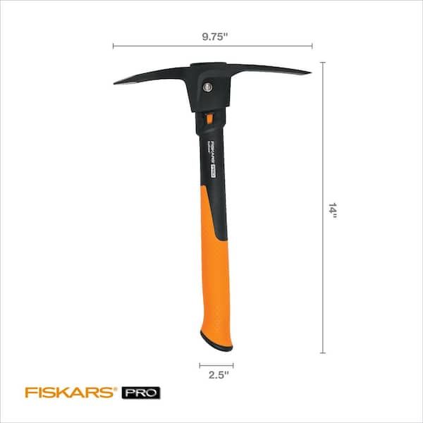 Fiskars Pro IsoCore 1.5 lbs. 14 in. Pickaxe with 14 in. Shock