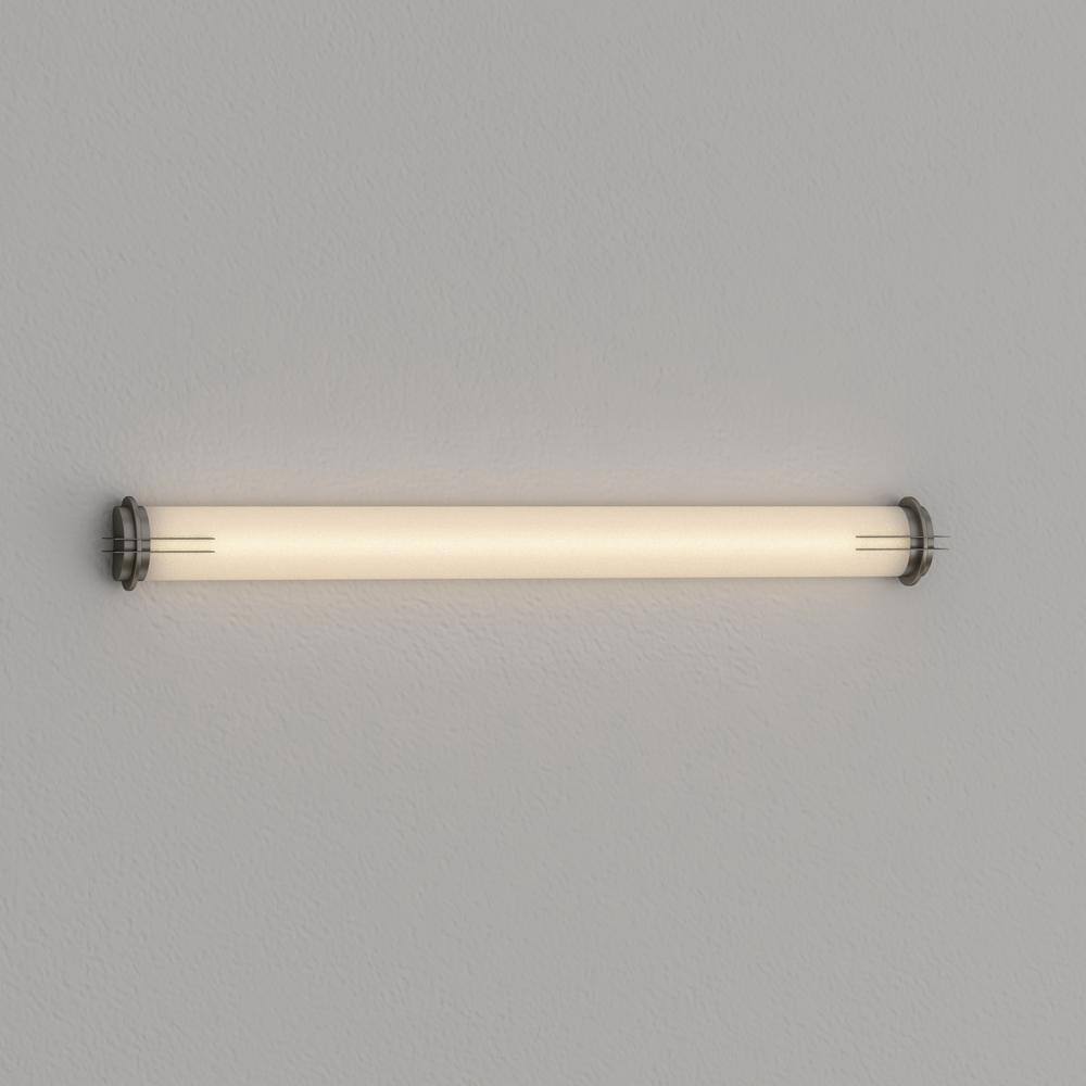 Nickel 49-1/4" Contemporary Acrylic Linear Bath Light