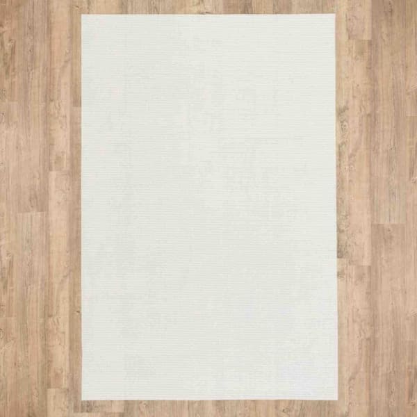 HomeRoots Textured 10 ft. x 13 ft. Unthemed Woven Solid Color Plastic;Vinyl Rectangle Non Slip Area Rug Pad