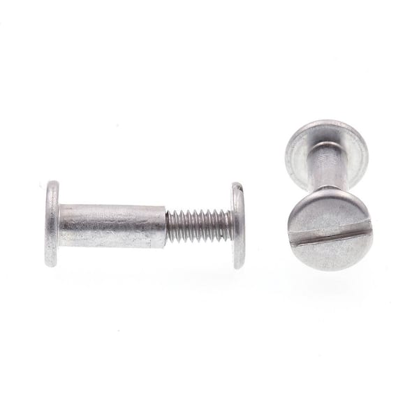 Silver Nickel Screw Posts/Chicago Post 100 Pack 1 1/4-Inch 