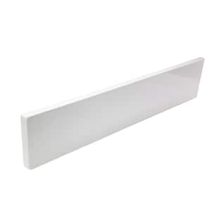 21.5 in. Universal Cultured Marble Side Splash in Solid White