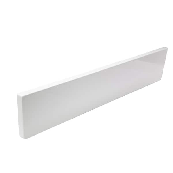 Design House 21.5 in. Universal Cultured Marble Side Splash in Solid White