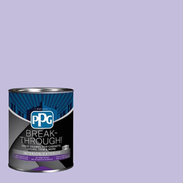Break-Through! 1 qt. PPG1247-4 Purple Dragon Satin Door, Trim & Cabinet Paint