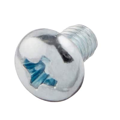 M4-0.7x6mm Zinc Pan Head Phillips Drive Machine Screw 2-Pieces