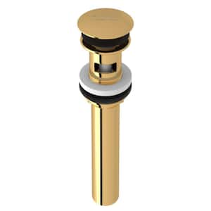 Touch Seal Dome Drain Assembly Slotted with Overflow Holes in Italian Brass