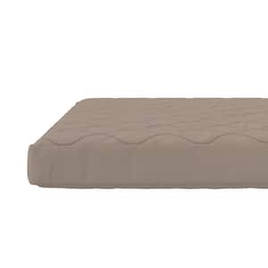 Dana 6 in. Plush Polyester Fill Tight Top Quilted Gray Twin Mattress