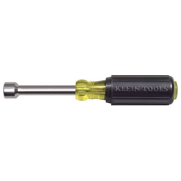 Klein Tools 1/2 in. Magnetic Tip Nut Driver with 3 in. Hollow Shaft- Cushion Grip Handle