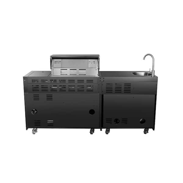 BIG HORN 4 plus 2 Burner Outdoor Propane Grill Island with
