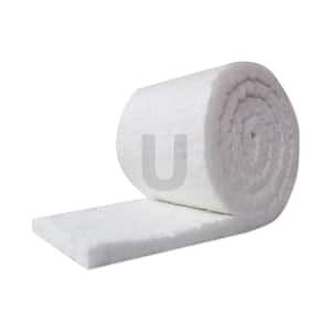 Ceramic Fiber Insulation Blanket Roll, (8# Density, 2300F) (1in.x24in.x60in.) for Kilns, Ovens, Furnaces, Forges, Stoves