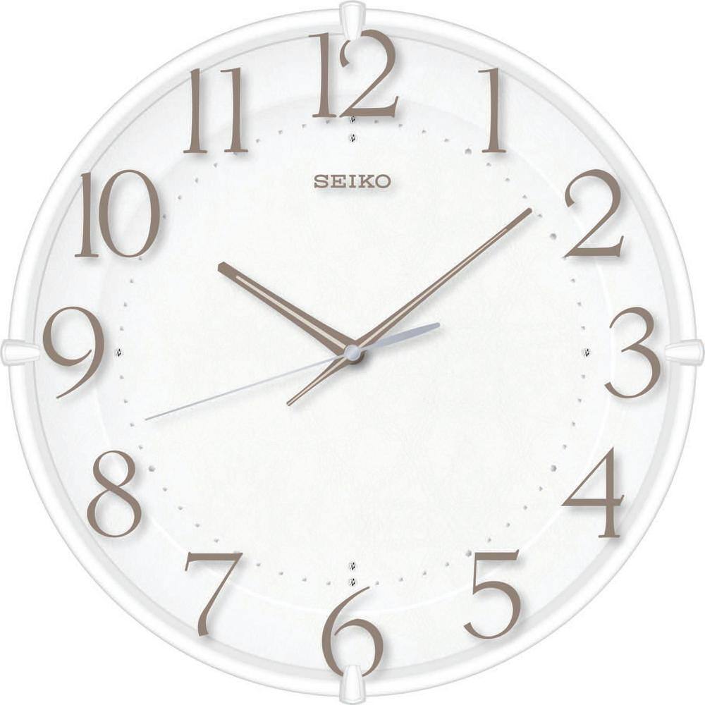 UPC 020963855905 product image for Seiko 12 in. Kai Modern Shadow Wall Clock, White | upcitemdb.com