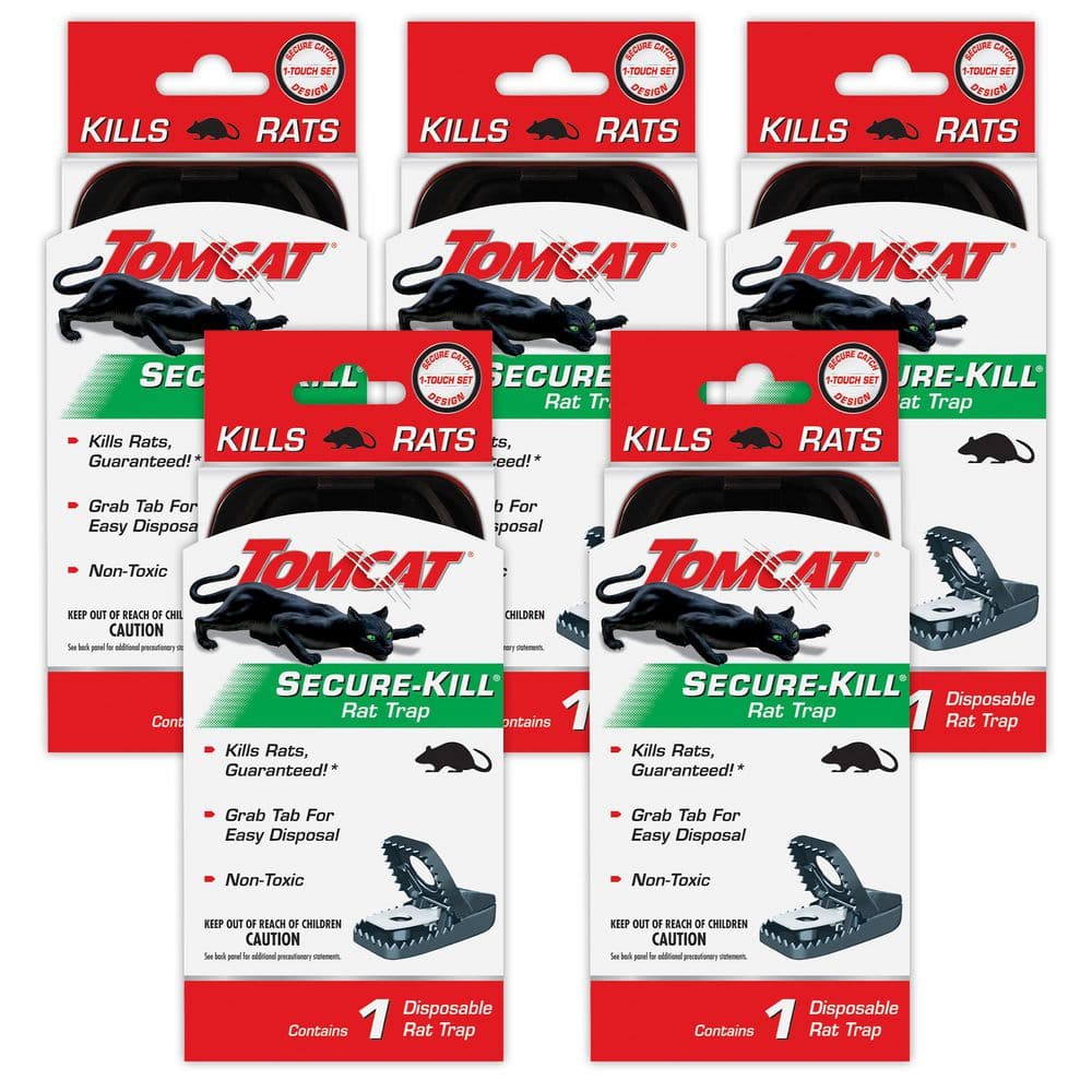 TOMCAT Secure-Kill Rat Trap, Features Aggressive Secure Catch Design to ...