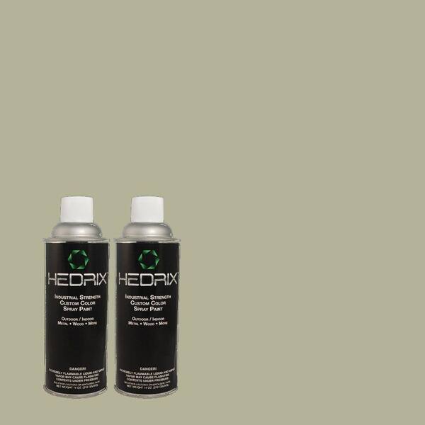 Hedrix 11 oz. Match of C40-84 Mississippi Moss Semi-Gloss Custom Spray Paint (2-Pack)
