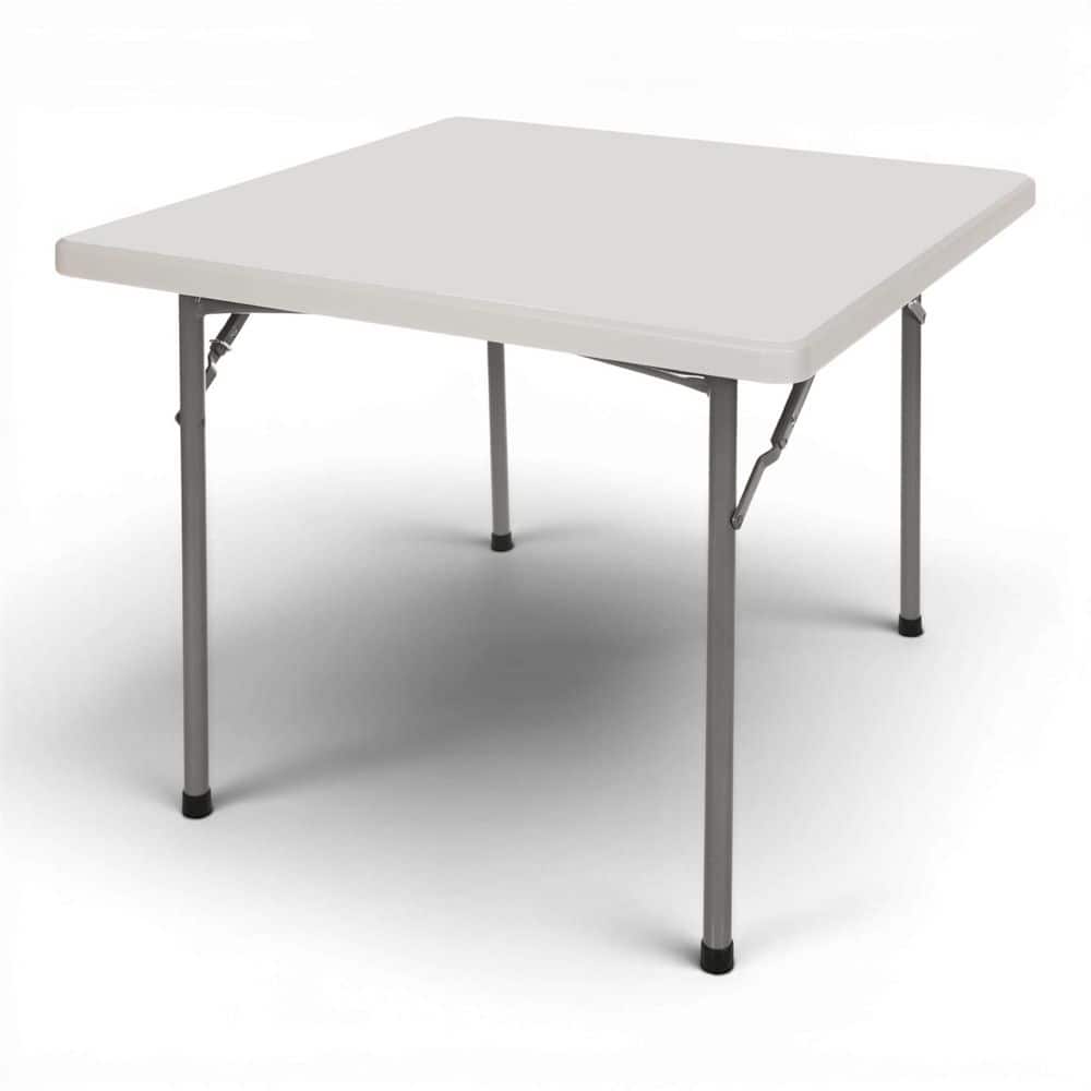 Baldwin Square 36 in. Plastic Top Folding Office Table, Speckled Grey