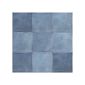 Olaria Blue Steel 6 in. x 6 in. Glossy Ceramic Wall Tile (12.8091 sq. ft./Case)