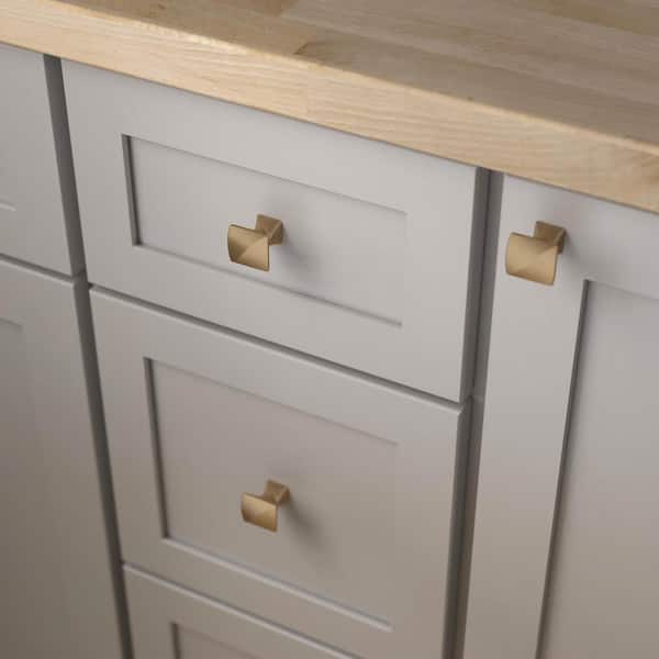 Modern Twist 1-3/16 in. (30 mm) Modern Champagne Bronze Cabinet Knob