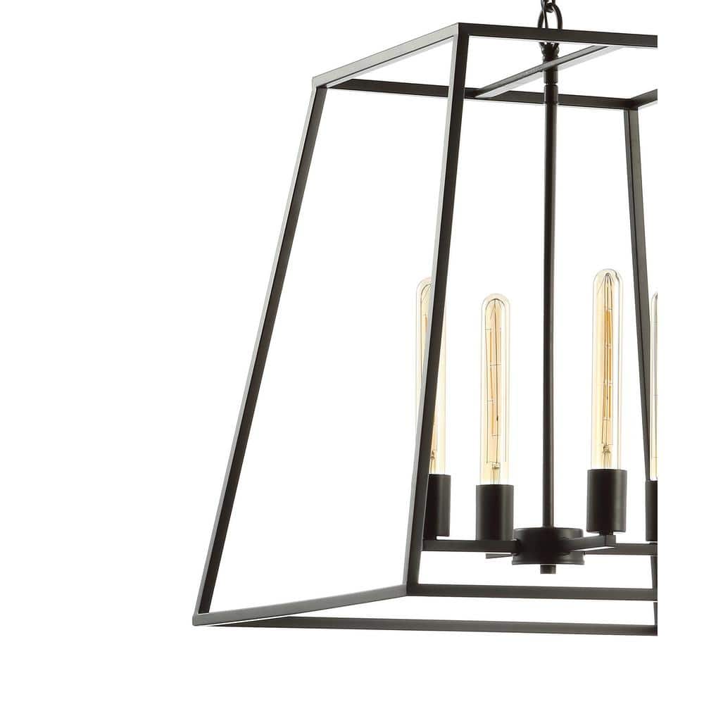 Hutson 21" Rustic French Country Cottage Oil-Rubbed Bronze LED Chandelier