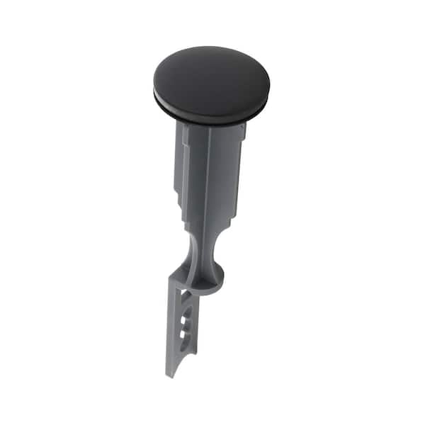 DANCO 5 in. Plastic Bathroom Pop-Up Stopper, Matte Black