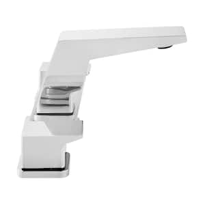 Carre 8 in. Widespread Double Handle Bathroom Faucet in Chrome