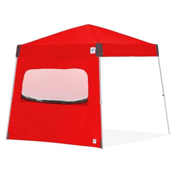 10 ft. Red Light Duty Sidewalls with Mesh Windows, Fits E-Z UP 10 ft. x 10 ft. Angle Leg Shelter (Not Included)