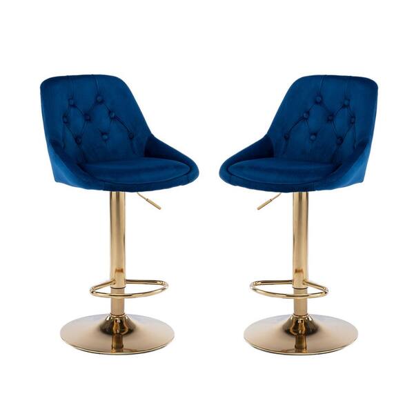 royal blue bar stools set of 2