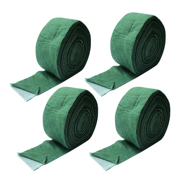 Wellco 65 ft. x 0.4 ft. Double Laminated Tree Protector Wraps Green for Gardening Tree Protector (4-Pack)