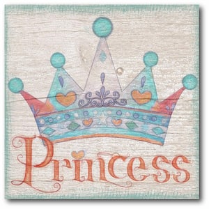 16 in. x 16 in. "Princess crown" Gallery Wrapped Canvas Printed Wall Art