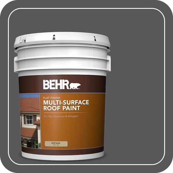 5 gal. #PPU24-22 Shadow Mountain Flat Multi-Surface Exterior Roof Paint