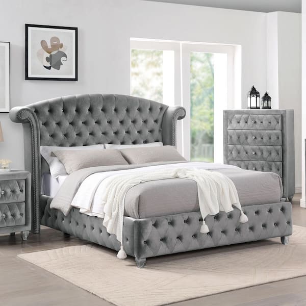 Wingback panel online bed