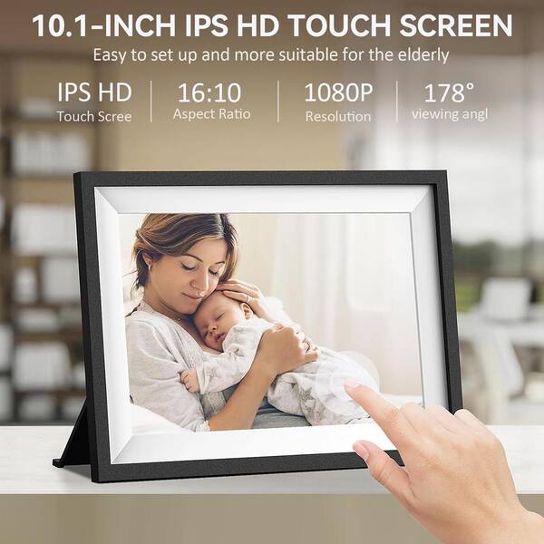 Aura Frames Digital Frame 10.1'' Smart Digital Photo Frame With HD ...