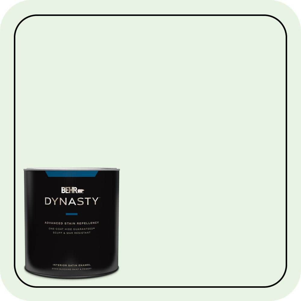 1 qt. #450C-1 Dinner Mint Satin Enamel Interior Stain-Blocking Paint & Primer price history on PriceWatchPro