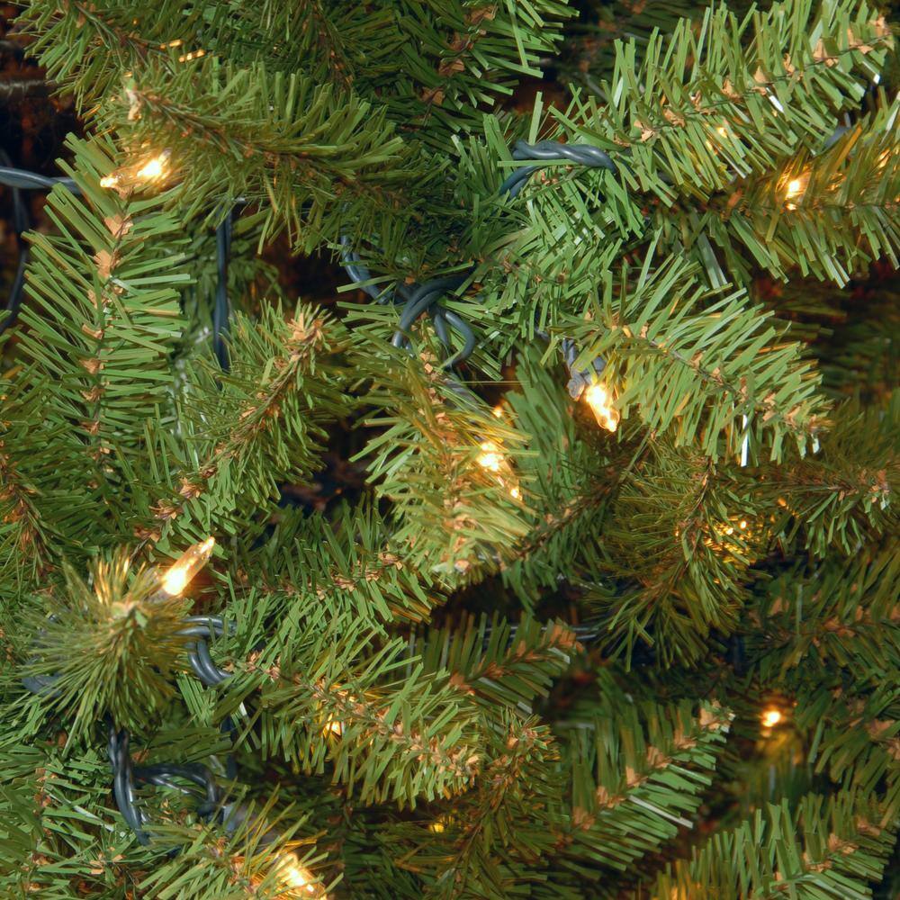 Slim Kingswood Fir 6.5' Green Artificial Christmas Tree with Clear Lights