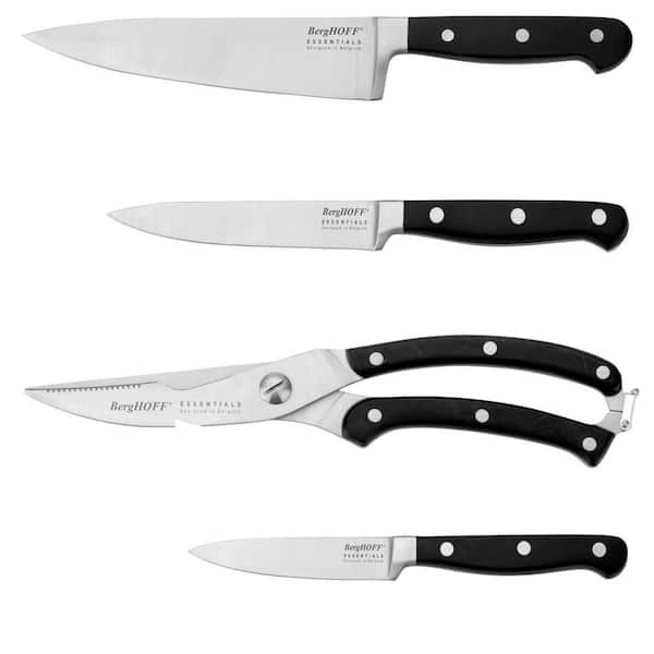 BergHOFF Essentials 4-Piece Stainless Steel Triple Riveted Cutlery Set