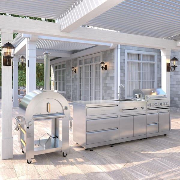 Koolmore 32 in. Outdoor Kitchen Cabinet With Three Drawers in