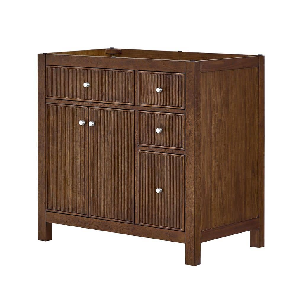 Pendry 35 in. Bath Vanity Cabinet without Top in Dark Walnut price history on PriceWatchPro